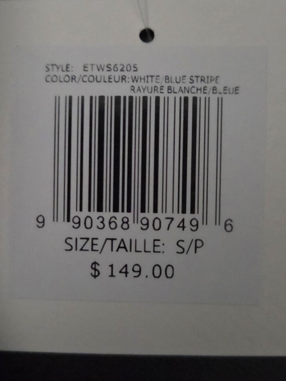 NWT - Ellen Tracy Cotton Blue Pinstripe Embroidered Hem Maxi Shirtdress - L - Picture 13 of 16